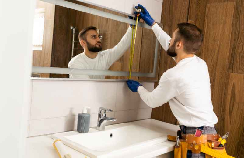 À quelle hauteur fixer un miroir vertical ?