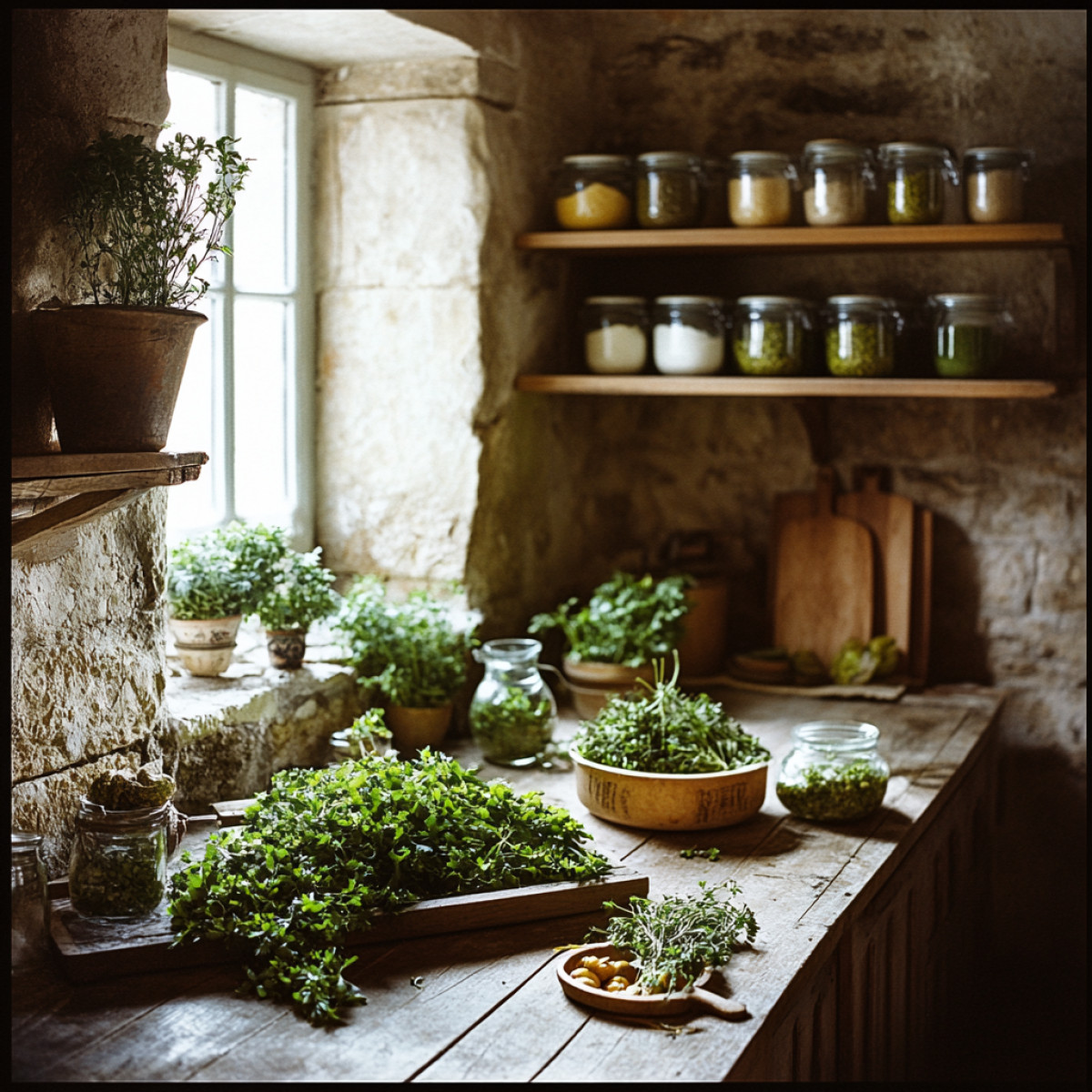 Méthodes de conservation du persil