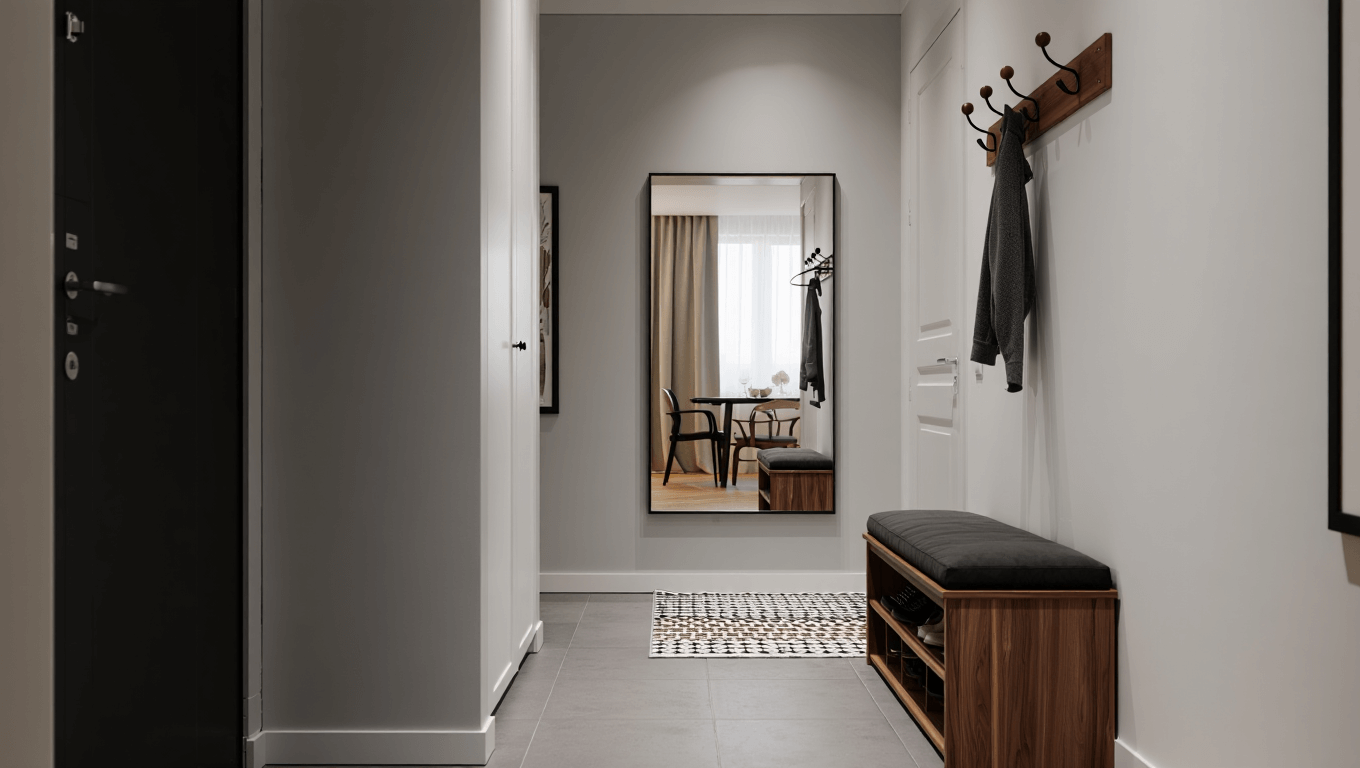 Dix idées pratiques pour aménager une petite entrée d'appartement avec ...