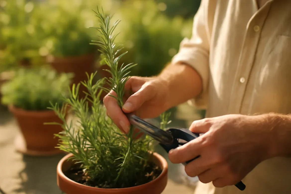 Comment tailler le romarin pour un arbuste sain et productif ?