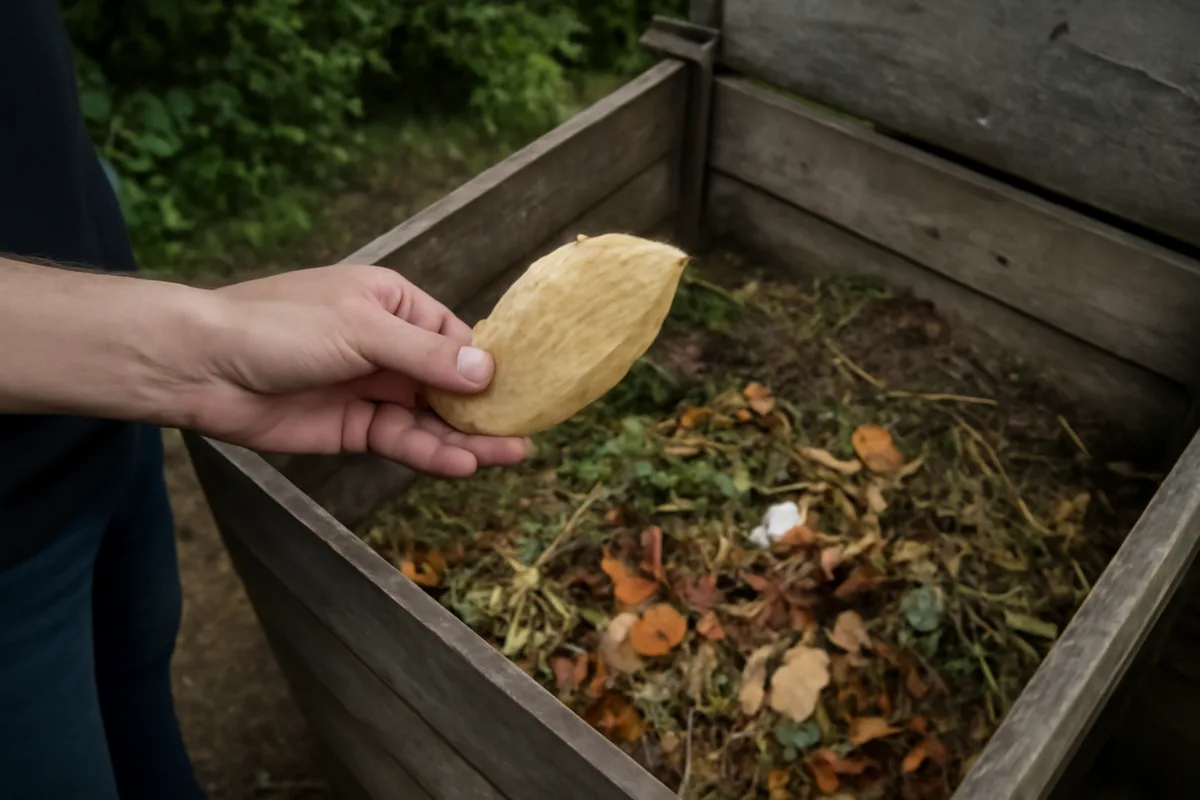 Le noyau de mangue au compost : quelles pratiques pour éviter d’allonger le temps de dégradation ? — La coque externe, très fibreuse, aide l’aération du compost mais se décompose lentement. J’ai vu de nombreux bacs déséquilibrés après l’ajout massif de